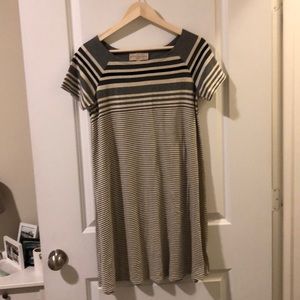 Striped cotton dress